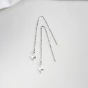 Kolczyki łańcuszki z błyskawicą, stal chirurgiczna