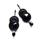 Black kolczyki sutaszowe