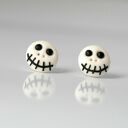 Halloween - kolczyki wkręty: czaszki i duchy