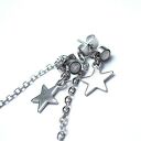 Alloys Collection - podwójne kolczyki gwiazdki Swarovski ze stali szlachetnej (7 cm)