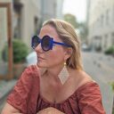 Kolczyki boho dlugie lekkie azurowe box x1