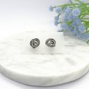 Srebrne kolczyki mini - lunar amulets