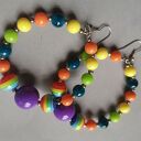 Kolczyki kola koraliki box k1/m1