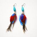 Dlugie kolczyki pióra polecam