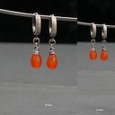 Karneol - kolczyki 08