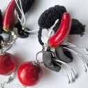 Kolczyki długie kolorowe kwitnące papryki polecam box x1