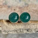 Srebrne sztyfty z awenturynem d152