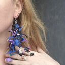 Kolczyki leciutkie kwiaty polecam rękodzieło