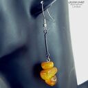 Oryginalne kolczyki z bursztynów bałtyckich mlecznego i koniakowego zawsze trafiony prezent