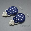 Kolczyki soutache grochy