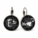 E=mc2 - Duże kolczyki wiszące