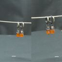 karneol-sześciany - kolczyki 02