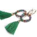 Wianki boho /mystic green / 02-11-2017/ kolczyki