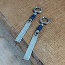 Blaszki z lapis lazuli - kolczyki