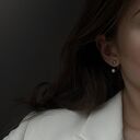 zaucho złote asymetryczne kolczyki