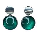 Kolczyki w perłowym odcieniu szmaragdu Binnur e9/1