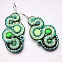 Mojito kolczyki sutaszowe