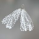 Delikatne boho kolczyki Koraliny z białych koralików - 13 cm