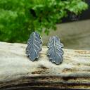 Oak Leaf Stud Earrings vol