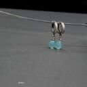 Chalcedon aqua - kolczyki 08