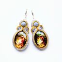 Autumn Morning kolczyki sutaszowe