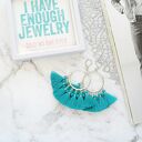 Kolczyki z chwostami Boho Big - Turquoise