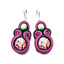 Rose Garden kolczyki sutaszowe