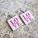 Kolczyki wiszące - LOVE