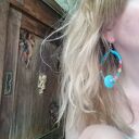Kolczyki koła lawa - boho, folk i ślub w kolorowym wydaniu