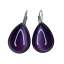 Kolczyki w odcieniu perłowego fioletu na biglach Parla e14/13