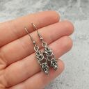 Ażurowe kolczyki chainmaille