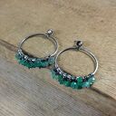 Kolczyki -koła z onyksem