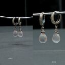 Kwarc różowy - kolczyki 06