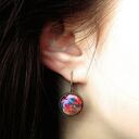 Ośmiornica - małe kolczyki wiszące