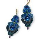 Kolczyki sutasz Nane Sutasz rękodzieło kolorowe