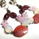 Klipsy kolorowe kamyki koraliki box m1