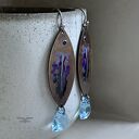Kolczyki Fish & Aquamarine Tail z kryształami Swarovski