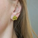 Ręcznie wykonane kolczyki sukulenty - minimalistyczna elegancja w stylu boho