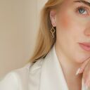 Kolczyki z kwarcem dymnym