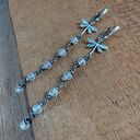 Kolczyki ważki z kwarcem II