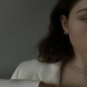 Srebrne kolczyki Sotho z nieregularnych półkoli na sztyft