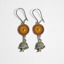 Kolczyki - Grzybki, mandala - wiszące