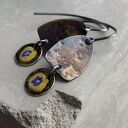 Kolczyki Polne Kwiaty - Rustic Brown & Ochre