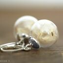 Sterling 925 Prawdziwy Dmuchawiec ♥ Kolczyki