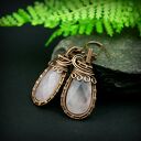 Kolczyki z różowym kwarcem