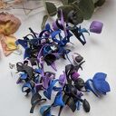 Kolczyki leciutkie kwiaty rękodzieło