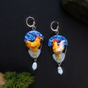 Kolczyki “kura i kogut”