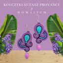 Kolczyki sutasz provance z howlitem turkusowym