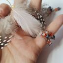 Kolczyki lekkie pióra boho i folk - Frida, które dodają lekkości stylizacji 