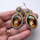 Autumn Morning kolczyki sutaszowe